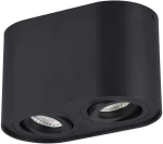 Trio Lighting Cookie Διπλό Σποτ με Ντουί GU10 σε Μαύρο Χρώμα