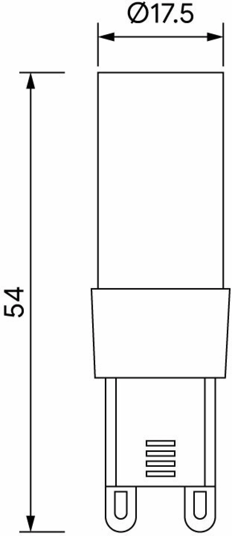 Metanor Λάμπα LED για Ντουί G9 Θερμό Λευκό 450lm