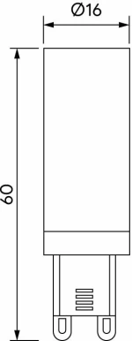 Metanor Λάμπα LED για Ντουί G9 Θερμό Λευκό 630lm