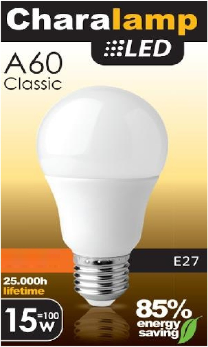 Charalamp Λάμπα LED για Ντουί E27 και Σχήμα A60 Θερμό Λευκό 1250lm