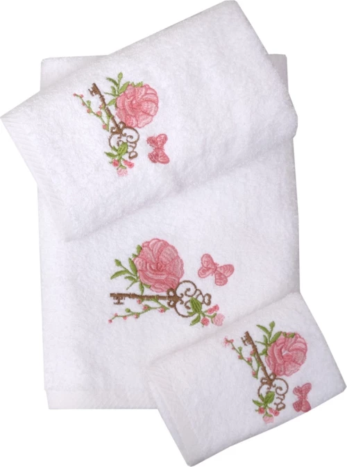 Viopros Σετ Πετσέτες 2τμχ 33 Λευκό