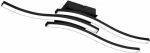 Trio Lighting Route Μεταλλική Πλαφονιέρα Οροφής Μαύρη Μαύρο Ματ