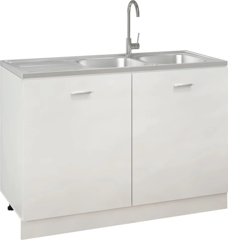 vidaXL 147238 Ένθετος Νεροχύτης 120x50cm Inox