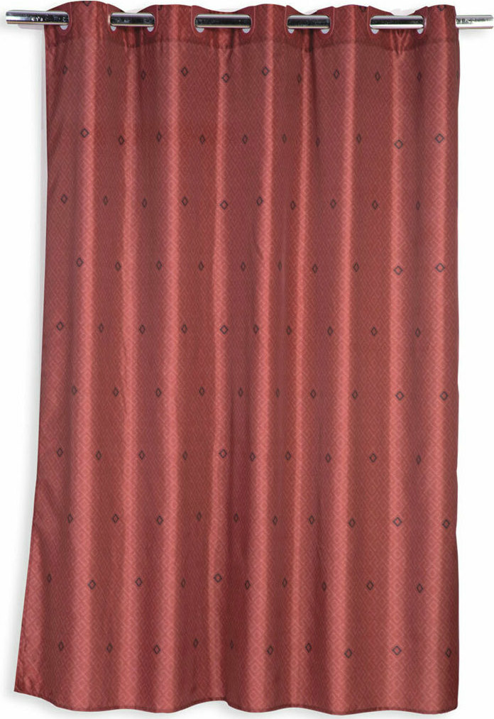 Nef-Nef Κουρτίνα Μπάνιου 180x180 Insignia Bordo