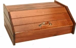 Ψωμιέρα Ξύλινη Σκούρο Ξύλο 42x28x16.5cm