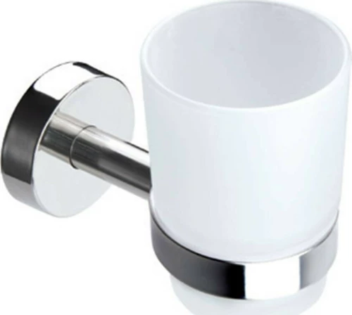 Karag Uno Ποτηροθήκη Επιτοίχια Γυάλινη Ασημί