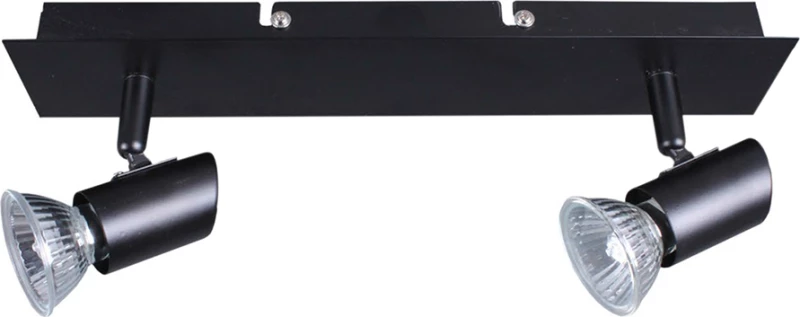 Inlight 9078-2 Διπλό Σποτ με Ντουί GU10 σε Μαύρο Χρώμα