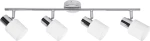 Inlight 9079-4 Σποτ με 4 Φώτα και Ντουί E14 σε Ασημί Χρώμα Chrome