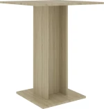Τραπέζι Bistro Χρώμα Sonoma Δρυς 60 x 60 x 75 εκ. Μοριοσανίδα