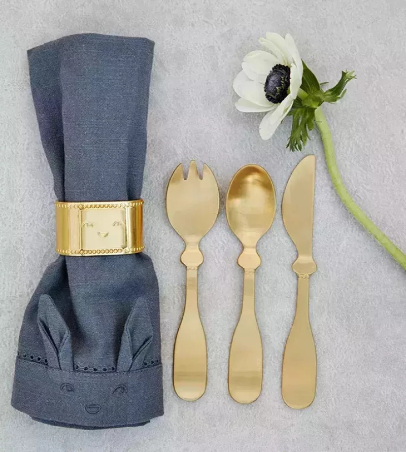 Elodie Details Δαχτυλίδι Πετσέτας Elodie Gold