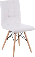Καρέκλα CUPPLESSUS Λευκό PU 43x55x86cm