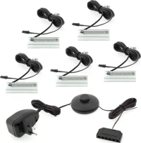 LH Home Furniture Φωτιστικό 5 LED Ραφιού με Μετασχηματιστή Μπλε 36110-A3-L