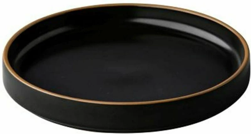 Πιάτο Japan QU18003 D15x2,3cm Black-Gold Q Authentic Πορσελάνη