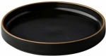 Πιάτο Japan QU18003 D15x2,3cm Black-Gold Q Authentic Πορσελάνη
