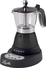 Beper BC.041N Μπρίκι Espresso 6cups Μαύρο