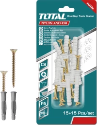 Total Σετ Βίδες με Βύσματα 3.5x70mm WJNAK3507012