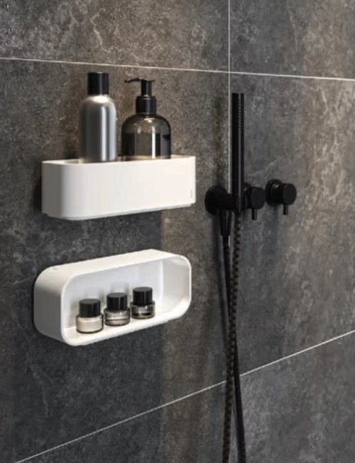 Geesa 8901-300 Σπογγοθήκη Επιτοίχια Πλαστική White Matt