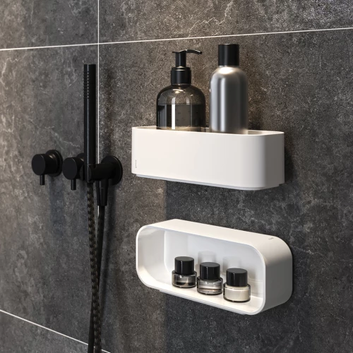 Geesa 8901-300 Σπογγοθήκη Επιτοίχια Πλαστική White Matt