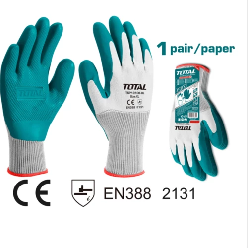 Total Γάντια Εργασίας Latex Ενισχυμένα TSP13106