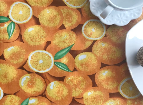 Silk Fashion Τραπεζομάντηλο Αλέκιαστο 140x180 F9 Πορτοκαλί