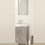 Drop Litos 45 Πάγκος με Νιπτήρα & Καθρέπτη 45x24.5x60cm Granite