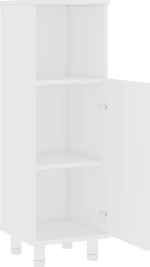 vidaXL 802615 Στήλη Μπάνιου 30x30x95cm Λευκή