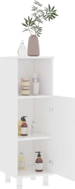 vidaXL 802615 Στήλη Μπάνιου 30x30x95cm Λευκή