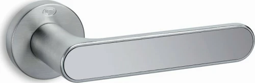 Convex Πόμολο Πόρτας Ροζέτα 2195 Χρώμιο Ματ / Χρώμιο