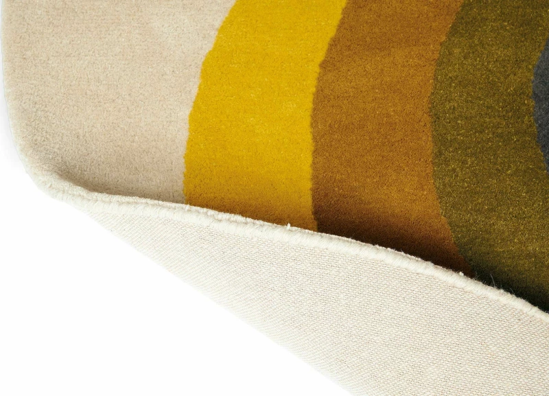 Orla Kiely Sunflower Yellow Χαλί Στρογγυλό με Διάμετρο 200cm