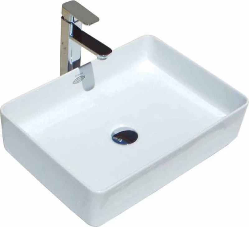 Huida Creta Επικαθήμενος Νιπτήρας Πορσελάνης 50.3x36cm Λευκός