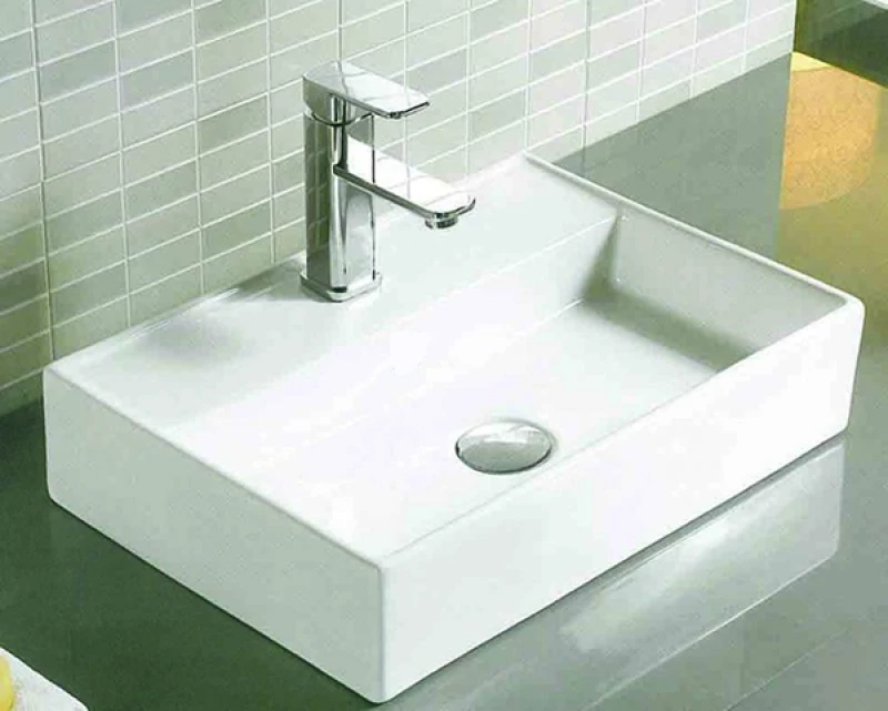 Huida Creta Επικαθήμενος Νιπτήρας Πορσελάνης 50.3x36cm Λευκός