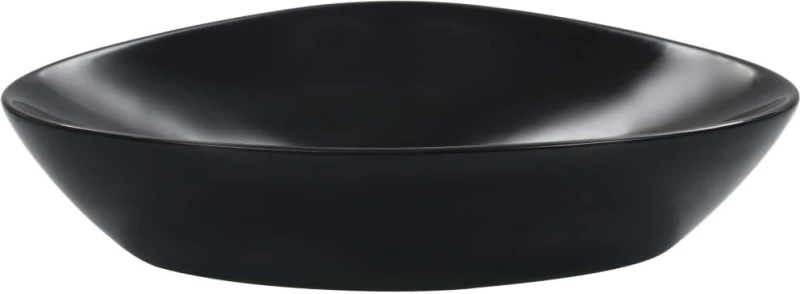 vidaXL 143902 Επικαθήμενος Νιπτήρας Κεραμικός 58.5x39cm Μαύρος