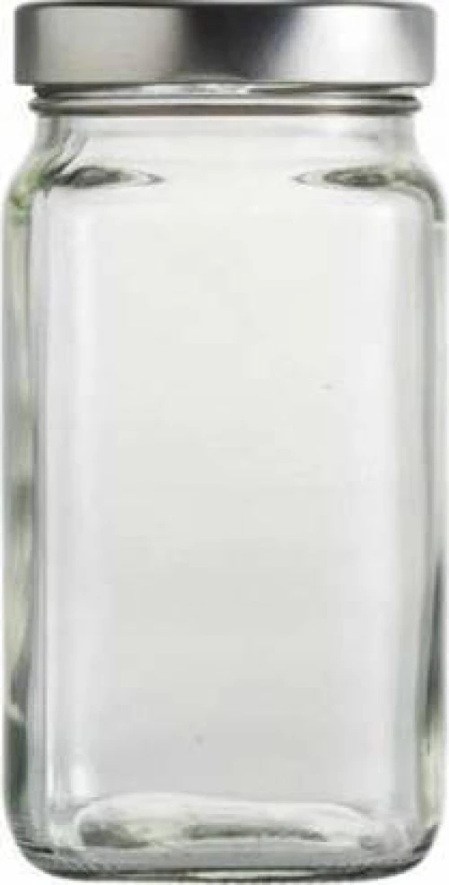 Δοχείο με Inox Καπάκι Γυάλινο 1.3lt 12x12x17 04-490