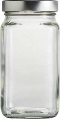 Δοχείο με Inox Καπάκι Γυάλινο 1.3lt 12x12x17 04-490