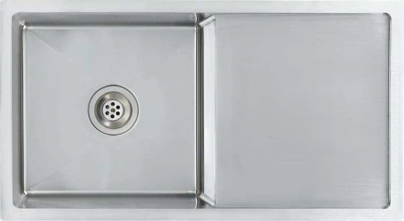 vidaXL 145080 Ένθετος Νεροχύτης 87x44cm Inox Brushed