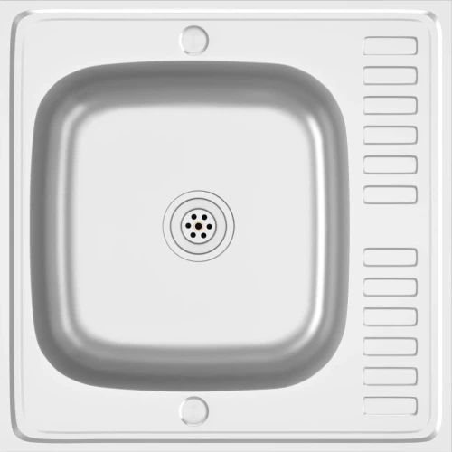 vidaXL 147231 Ένθετος Νεροχύτης 60x60cm Inox