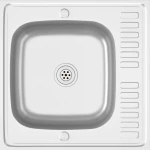 vidaXL 147231 Ένθετος Νεροχύτης 60x60cm Inox
