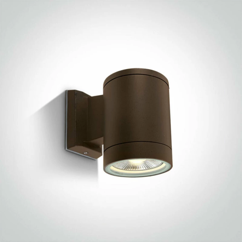 One Light Επιτοίχιο Εξωτερικό Φωτιστικό Μπρούτζινο 67132E/BR