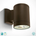 One Light Επιτοίχιο Εξωτερικό Φωτιστικό Μπρούτζινο 67132E/BR