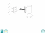 One Light Επιτοίχιο Εξωτερικό Φωτιστικό Μπρούτζινο 67132E/BR