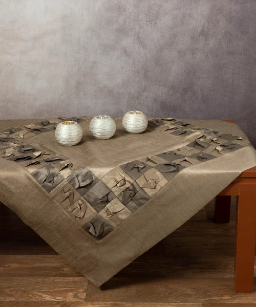 Silk Fashion Καρέ 85x85 3918 Λαδί