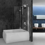 Aquarelle Bathtub Fresh 2 Διαχωριστικό Μπανιέρας 110-112x145cm Clear