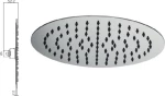 Viospiral Slim Κεφαλή Ντουζ Inox