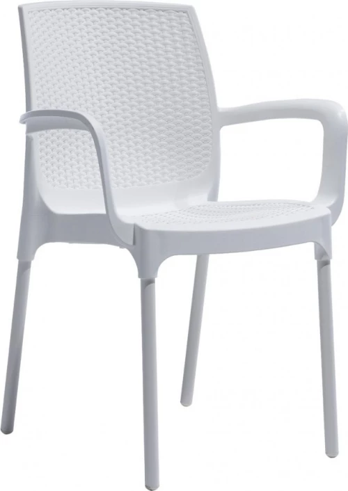 PARKER ΠΟΛΥΘΡΟΝΑ PP ΛΕΥΚΗ 57x57x84(45)cm