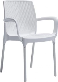 PARKER ΠΟΛΥΘΡΟΝΑ PP ΛΕΥΚΗ 57x57x84(45)cm