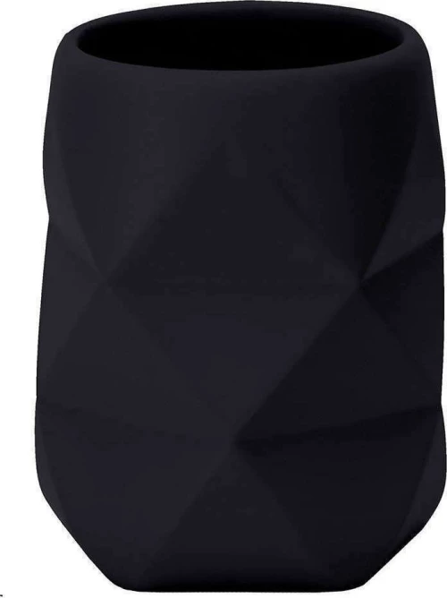 Kleine Wolke Crackle 8430926852 Ποτηροθήκη Επιτραπέζια από Ρητίνη Μαύρη