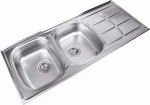 Macart Comfort D-200 S Ένθετος Νεροχύτης 116x50cm Inox Σαγρέ