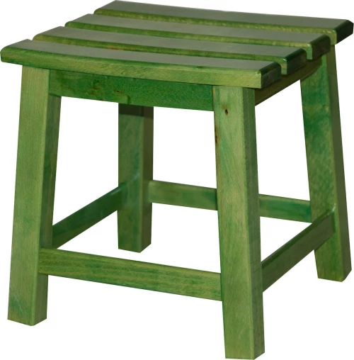 Σκαμπώ Ξύλινο Τετράγωνο Οξιά Πράσινο 249 28x32x32υψ