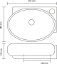 vidaXL 141925 Επιτοίχιος Κρεμαστός Νιπτήρας Κεραμικός 41x28cm Μαύρος