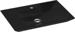 Idevit Lara Επικαθήμενος Νιπτήρας Πορσελάνης 65x42cm Μαύρος